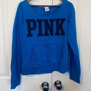 Blue Victoria’s secret Pink sweatshirt L